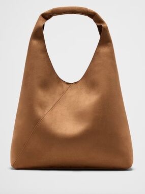 BANANA REPUBLIC Suede Slouchy Tote in CARAMEL Brown